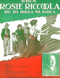 When Rosie Riccoola, Do The Hoola Ma Boola, Arthur Lange, 1917