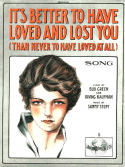 It's Better To Have Loved And Lost You, Sam H. Stept, 1919