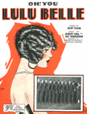 Oh! You Lulu Belle, Robert A. King; Ray Henderson, 1926
