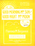 Good Morning! Mister Sun, Florence M. Benjamin, 1929