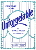 Unforgetable, Stanley Wheeler, 1928