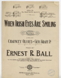 When Irish Eyes Are Smiling version 1, Ernest R. Ball, 1912