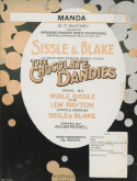 Manda, Noble Sissle; Eubie (J. Hubert) Blake, 1924