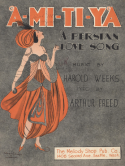 A-Mi-Ti-Ya, Harold Weeks, 1919