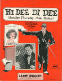 Hi Dee, Hi Dee, Gosh O'Mighty, Hosmer A. Brown; Hal Keidel, 1927