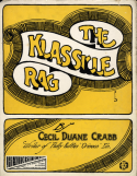 The Klassicle Rag, Cecil Duane Crabb, 1911