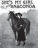 She's My Girl From Anaconda, James Scott, 1909