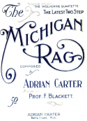 The Michigan Rag, Adrian Carter, 1910