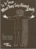 Is It True What They Say About Dixie?, Irving Caeser; Sammy Lerner; Gerald Marks, 1936