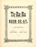 Ta-Ra-Ra-Boom-De-Ay, Angelo A. Asher, 1891