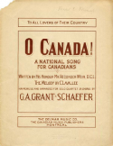 O Canada!, C. Lavallee, 1908
