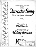 Toreador Song From Carmen, H. Engelmann, 1902
