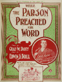 While The Parson Preached The Word, Edwin S. Brill, 1900