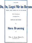 Du Du Liegst Mir Im Herzen, Hans Bruening, 1917