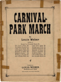 Carnival Park March, Louis Weber, 1907