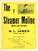 Steamer Moline, B. L. James, 1901