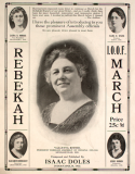 Rebekah I. O. O. F. March, Isaac Doles, 1923