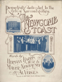 The Newcomb Toast, Mayer Newhauser; Al Verges, 1908
