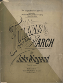 Tulane March, John Wiegand, 1894