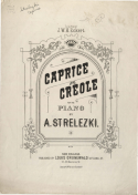 Caprice Creole, A. Strelezki, 1882