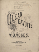Olean Gavotte, W. J. Voges, 1890