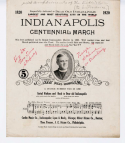 Indianapolis Centennial March, Isaac Doles, 1920