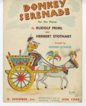 The Donkey Serenade version 1, Rudolf Friml; Herbert P. Stothart, 1937