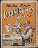 Mister Your Room Rent's Due, Elmer Bowman, 1898