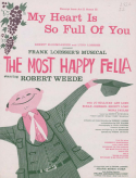 My Heart Is So Full Of You, Frank Loesser, 1956