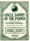 Uncle Sammy At The Piano, Clarence Gaskill, 1923