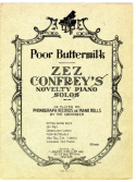 Poor Buttermilk, Zez Confrey, 1921