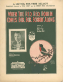 When The Red, Red, Robin Comes Bob, Bob, Bobbin' Along, Harry Woods, 1926