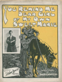 You Remind Me Dear Girl Of My Own Sweet Marie, Harry A. Bramson, 1909