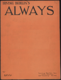 Always, Irving Berlin, 1925