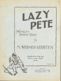 Lazy Pete, M. Werner-Kersten, 1924