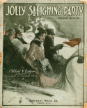 Jolly Sleighing Party, Clifford V. Baker, 1911