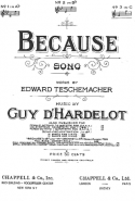 Because, Guy d'Hardelot, 1902
