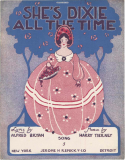 She's Dixie All The Time, Harry Austin Tierney, 1916