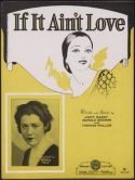 If It Ain't Love, Andy Razaf; Donald Redman; Thomas "Fats" Waller, 1932