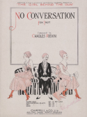 No Conversation!, Charles Previn, 1918
