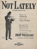 Not Lately, Chas A. Prince, 1922