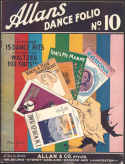 Allan's Dance Folio No, 10, (EXTRACTED)