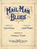 Mail Man Blues, John Maher, 1921
