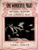 One Wonderful Night, Uriel Davis, 1914