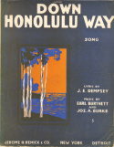 Down Honolulu Way, Earl Burtnett; Joseph A. Burke, 1916
