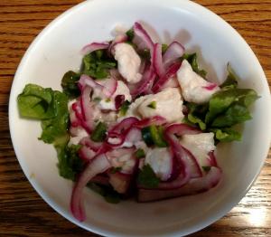 Fish cebiche (Peruvian) or ceviche