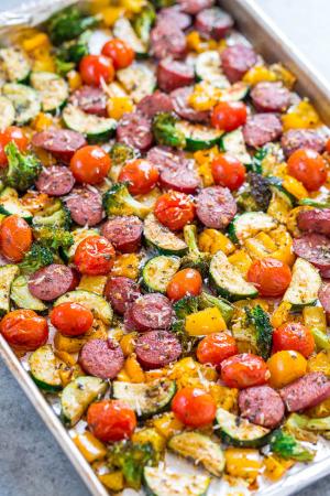 Turkey Sausage and Vegetables