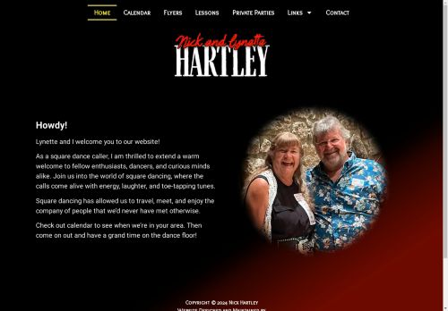 Web site for "Nick and Lynette Hartley"