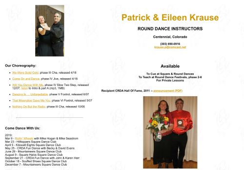 Web site for "Patrick and Eileen Krause"