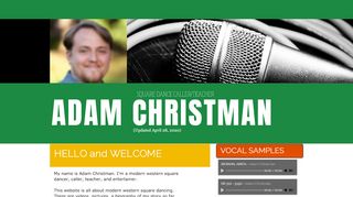 Web site for "Adam Christman"